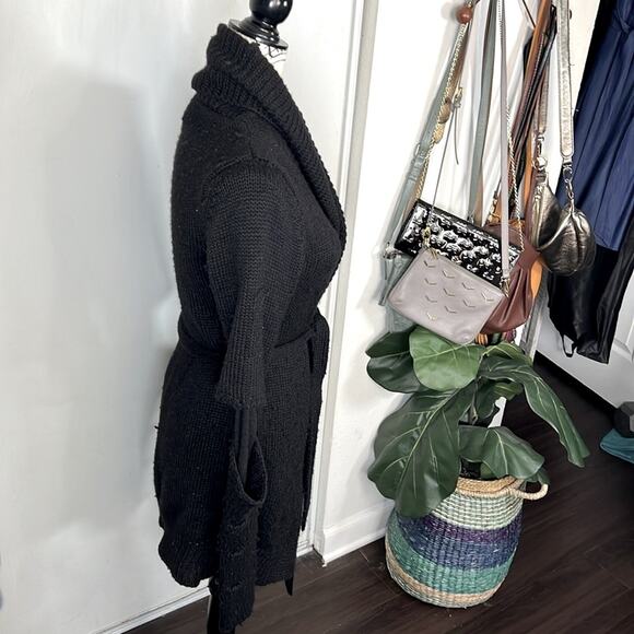 Phard Vintage Unique Boho Elbow Cut Knit Cardigan size Medium - Picture 4 of 8